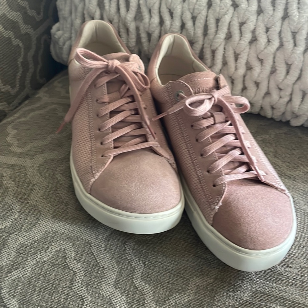 Women’s Birkenstock Bend Canvas Lace Up Sneakers - Soft Pink - Size 8 - EUC
